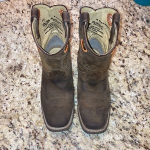 Boys square toe cowboy boots